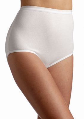 Bali Womens Full-Cut-Fit Stretch Cotton Brief(2324)-White-6 : :  Clothing, Shoes & Accessories