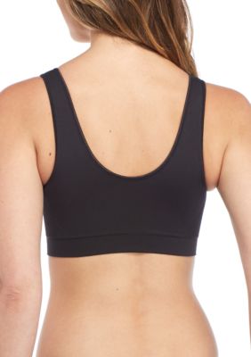 Hanes Womens Invisible Embrace Moisture Wicking Pullover Bralette