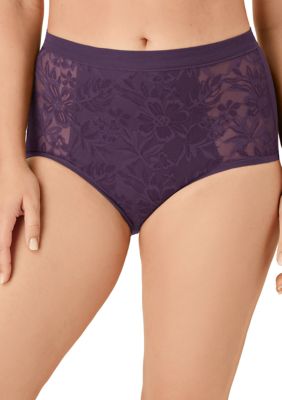 Women's Bali Breathe Lace High Rise Brief, 2XL