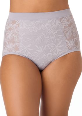 Women's Bali Breathe Lace High Rise Brief, 2XL