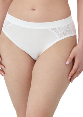 Bali Women's Breathe Lace Hi Cut Panty
