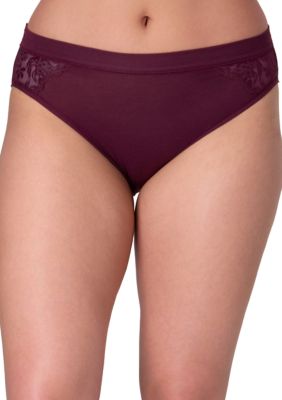 Bali Women's Breathe Lace Hi Cut Panty, Small