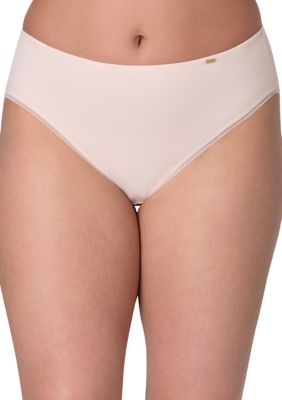 Bali Women's Lux Cotton Essentials Hi-Cut Underwear, 9