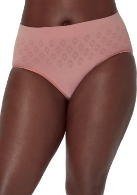 Bali Women's Beautifully Confident Seamless Light Leak & Period Protection Brief, Mauve, 2XL