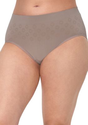 Bali Women's Beautifully Confident Seamless Light Leak & Period Protection Brief, 2XL