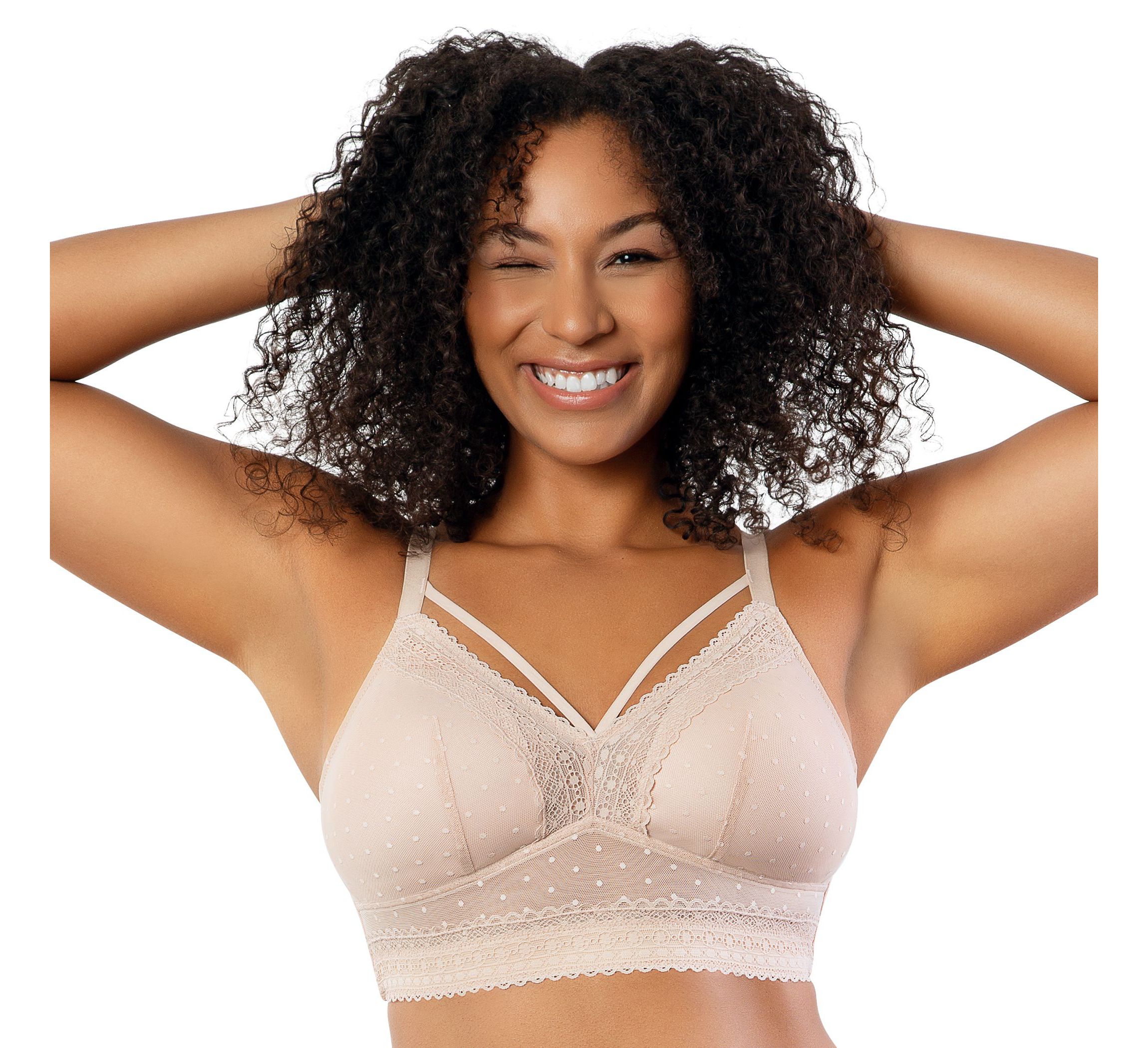 Mia Dot Wire Free Padded Mesh Bralette