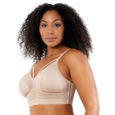 Mia Dot Wire Free Padded Mesh Bralette