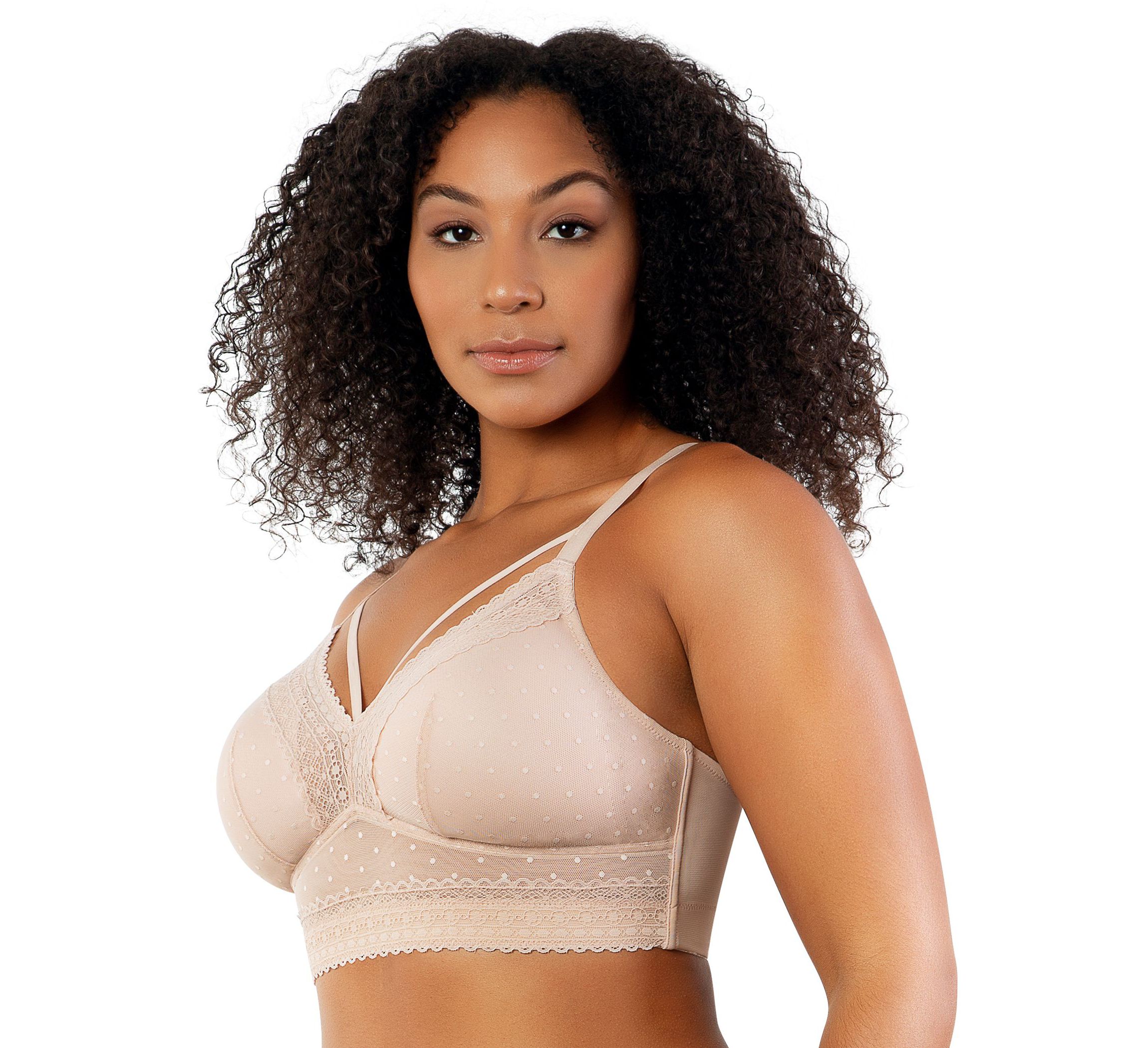 Mia Dot Wire Free Padded Mesh Bralette
