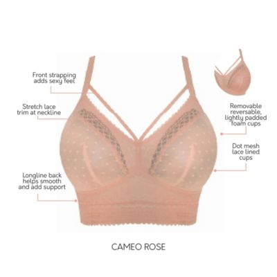 Mia Dot Wire Free Padded Mesh Bralette