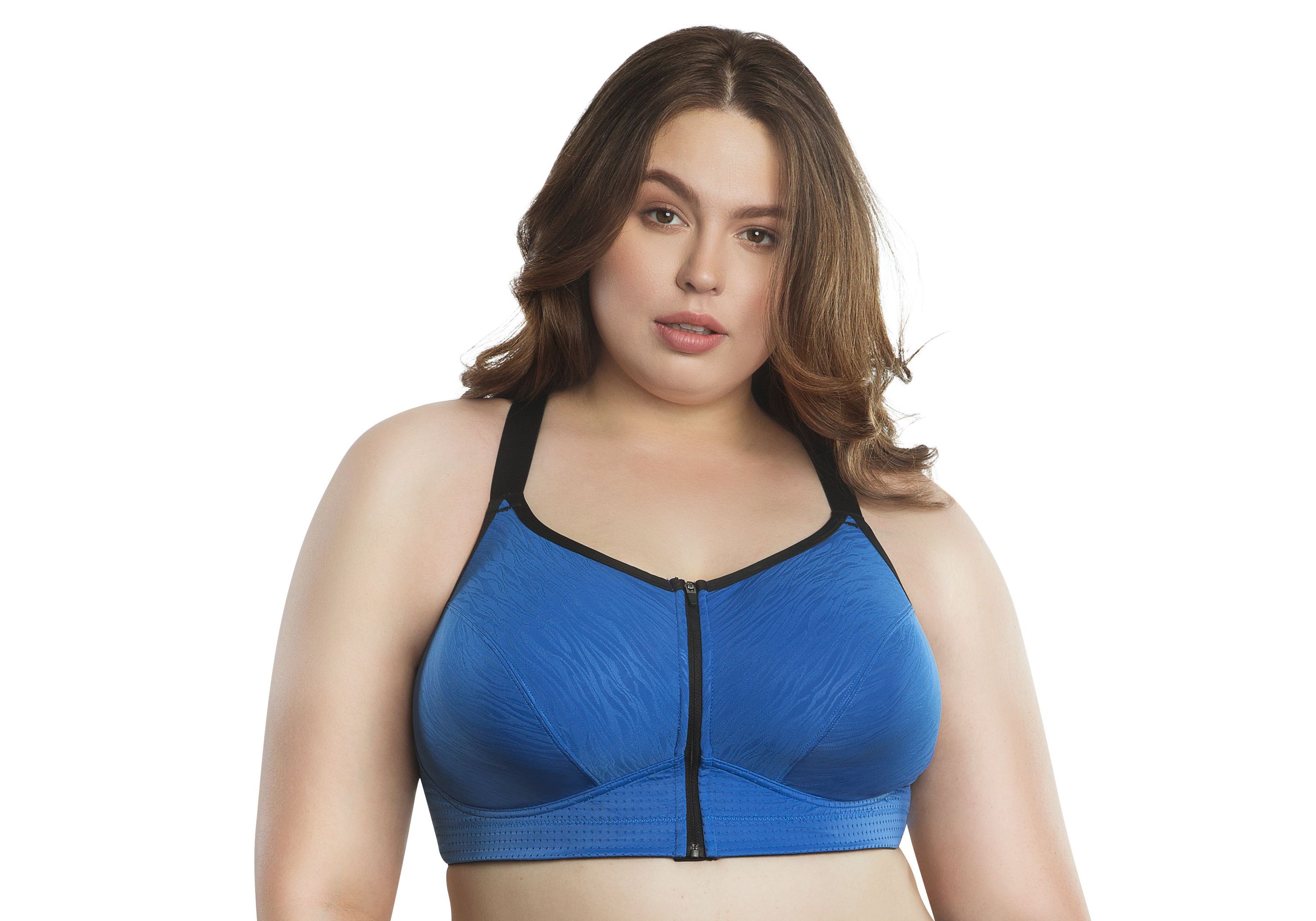 Wave Front Zipper Sports Bra