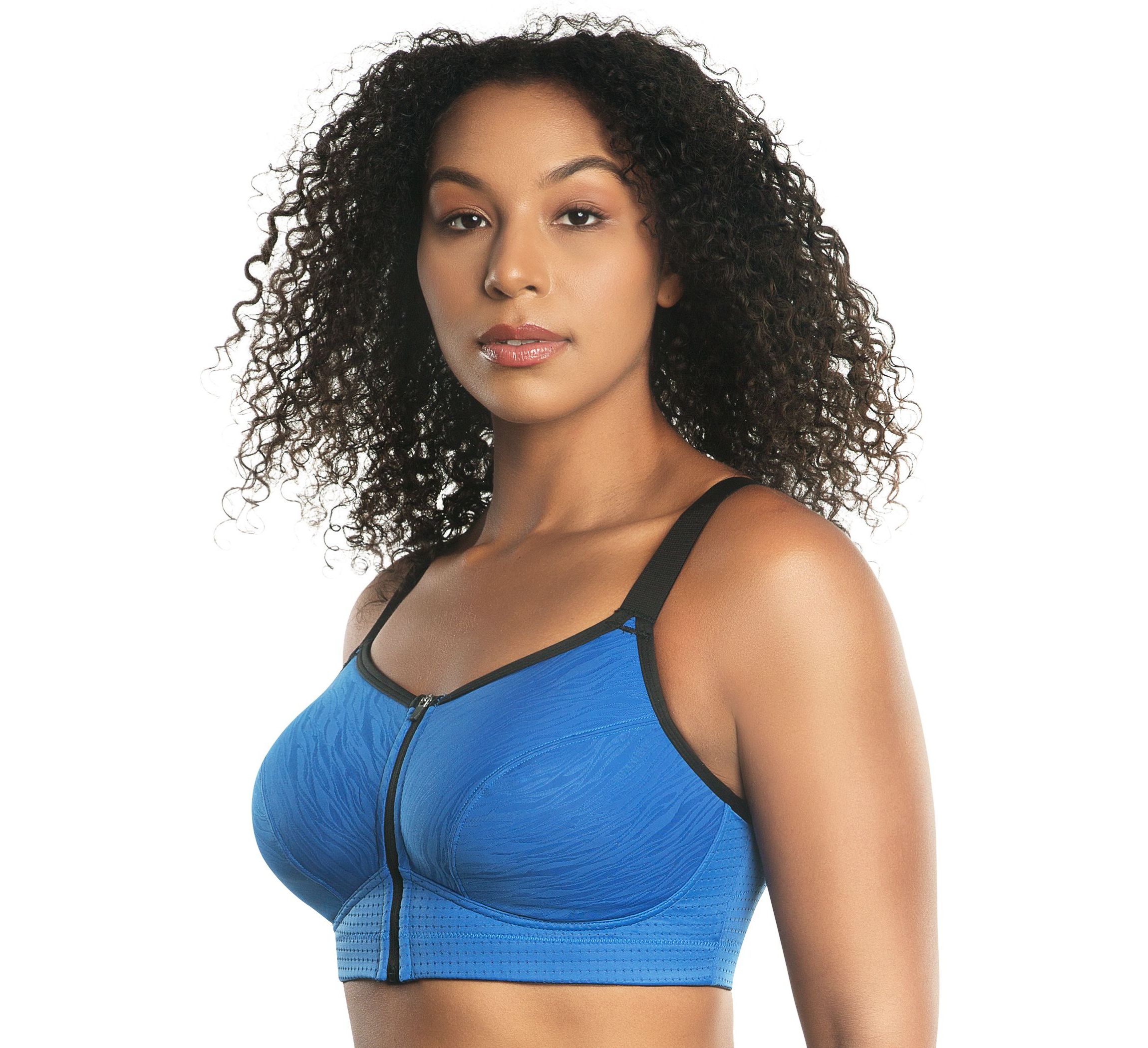 Wave Front Zipper Sports Bra