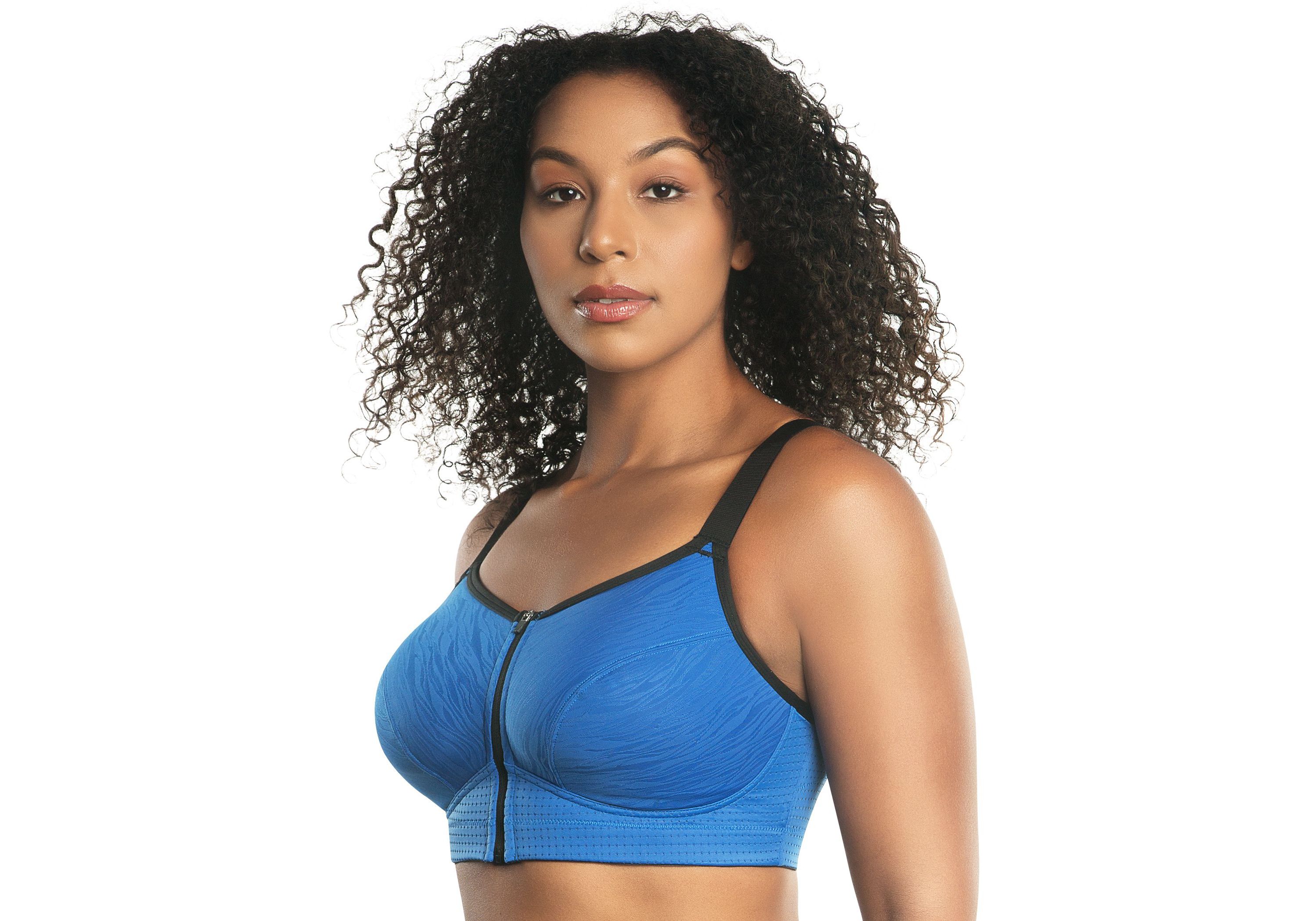 Wave Front Zipper Sports Bra