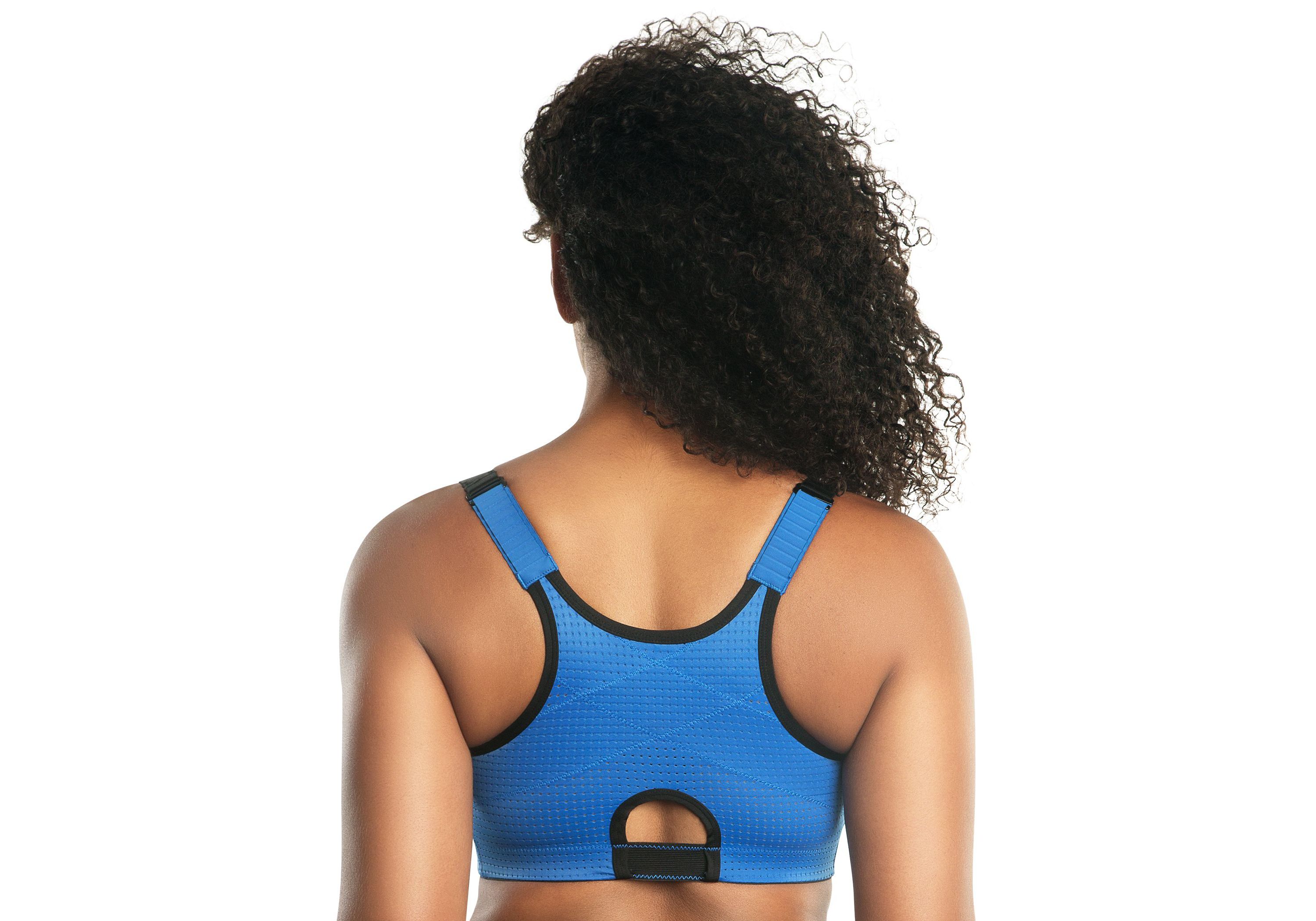 Wave Front Zipper Sports Bra