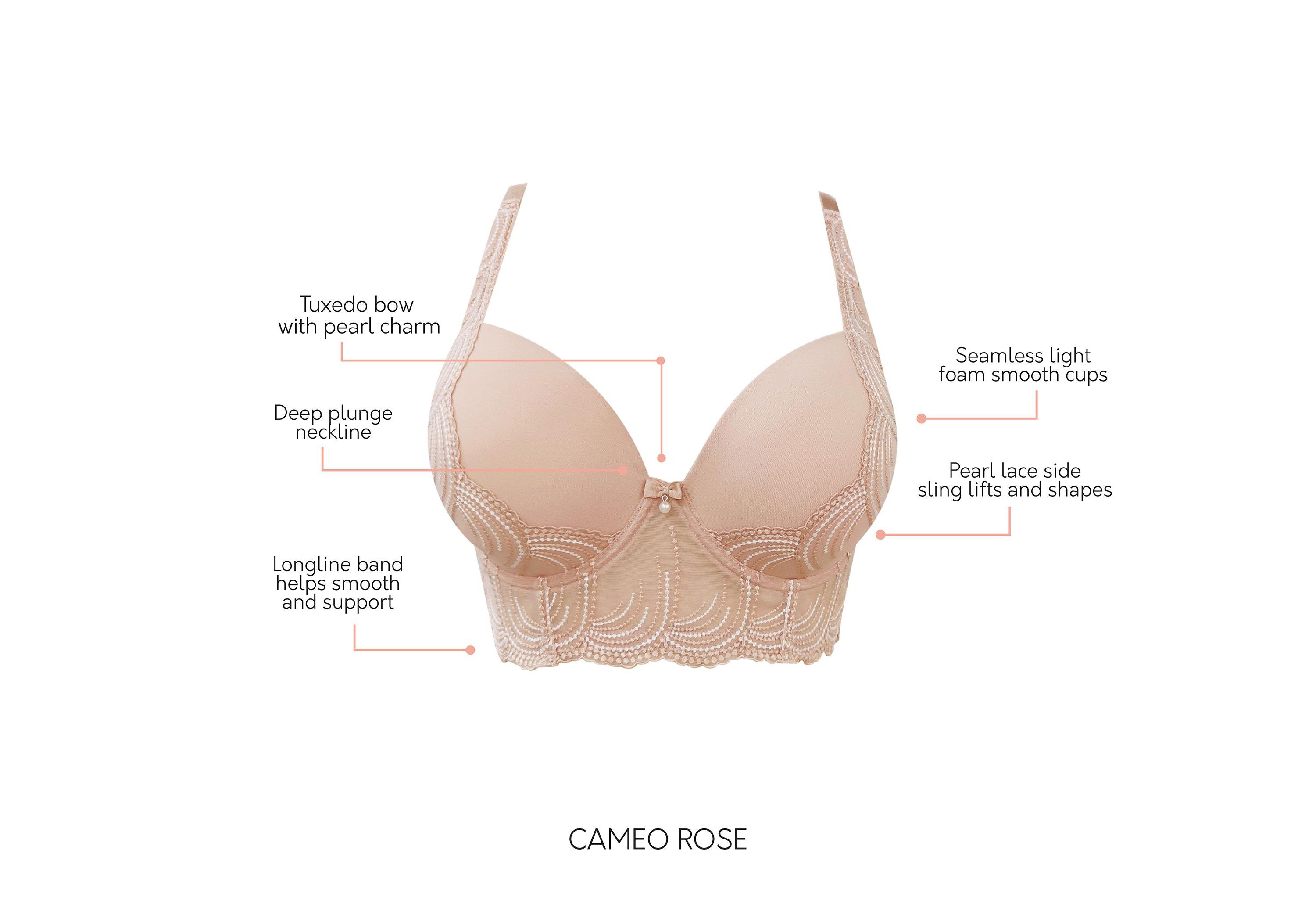 Pearl Longline Plunge Bra