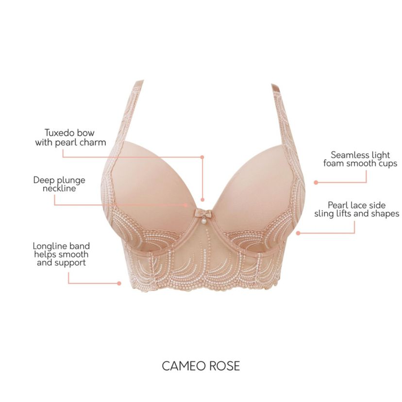 Pearl Longline Plunge Bra