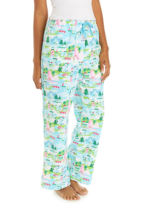 Crown & Ivy™ Coastal Christmas Flannel Pajama Pants | belk