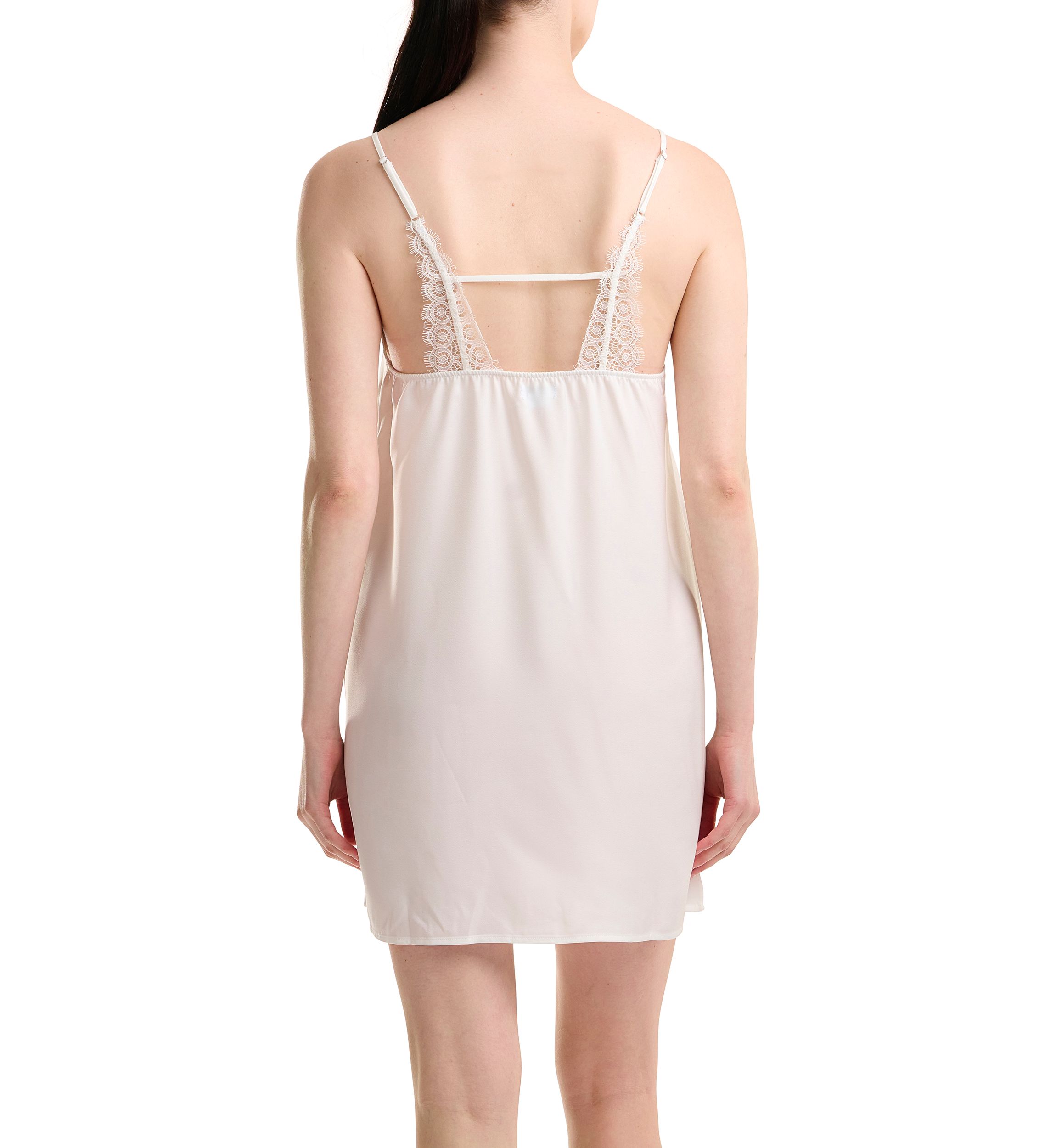 Womens Washed Satin Chemise Nightgown