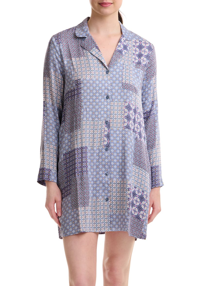 Stretch Woven Boyfriend Shirt