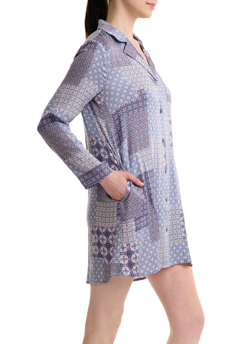 Stretch Woven Boyfriend Shirt
