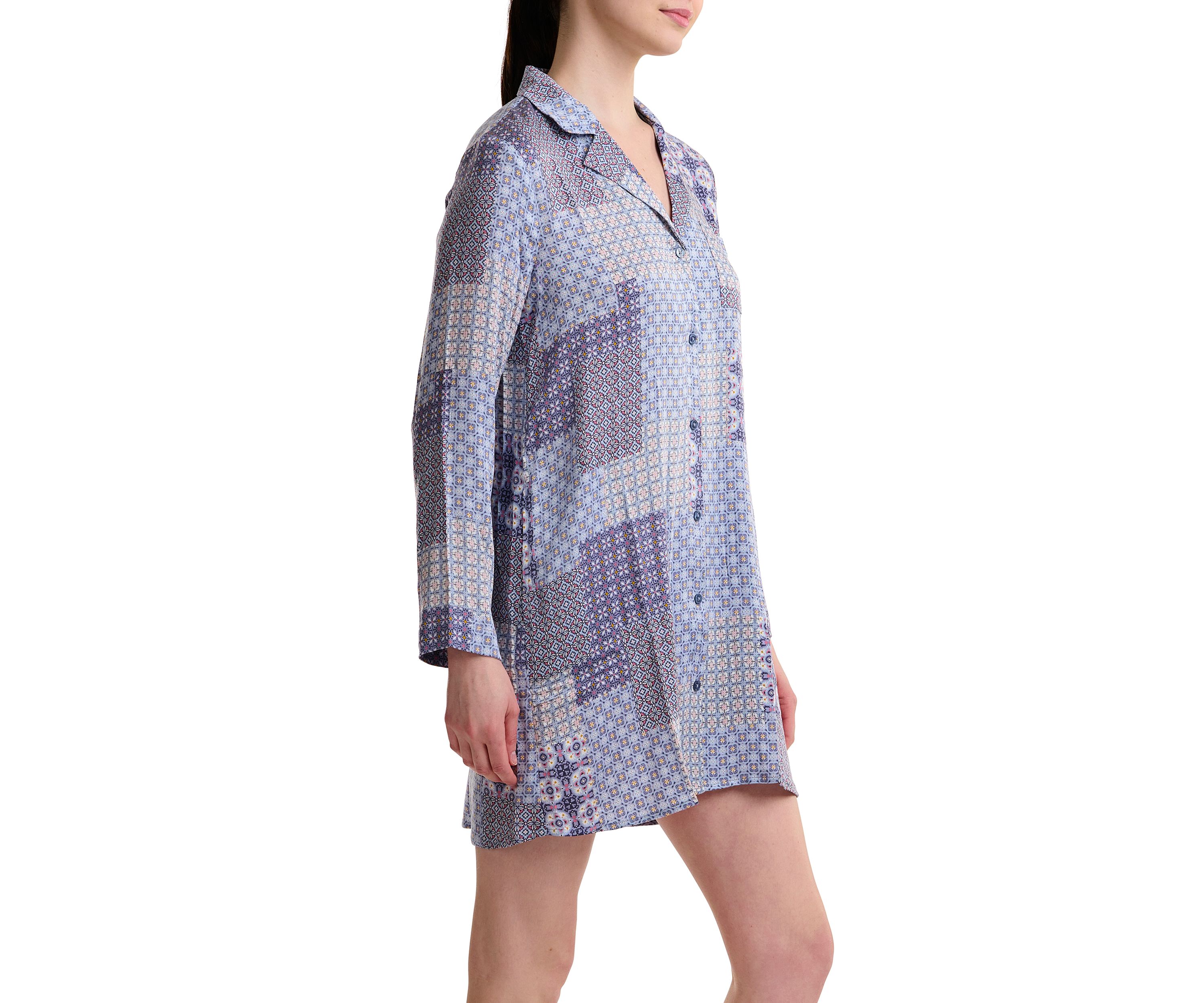 Stretch Woven Boyfriend Shirt