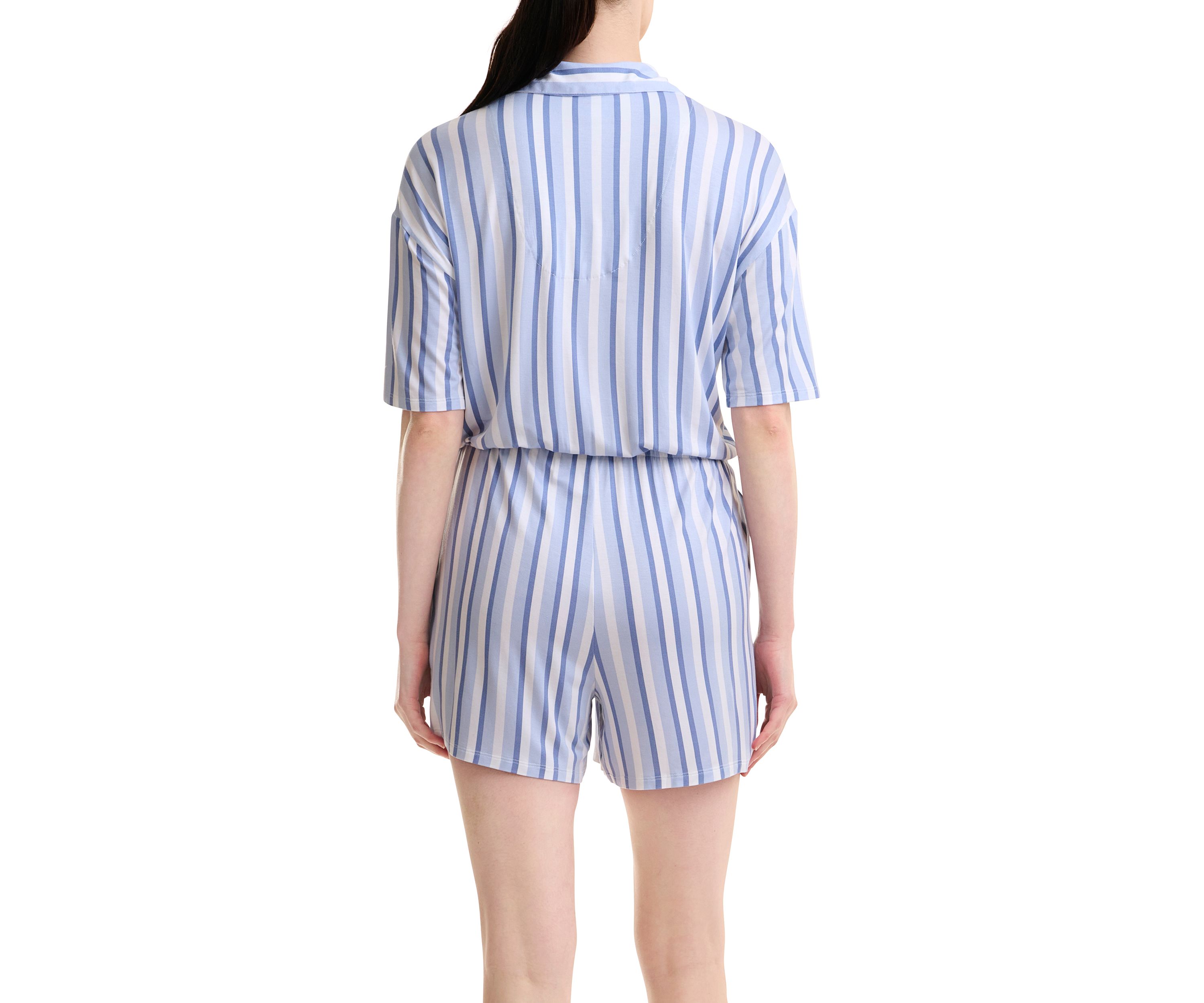 Short Sleeve Printed Romper