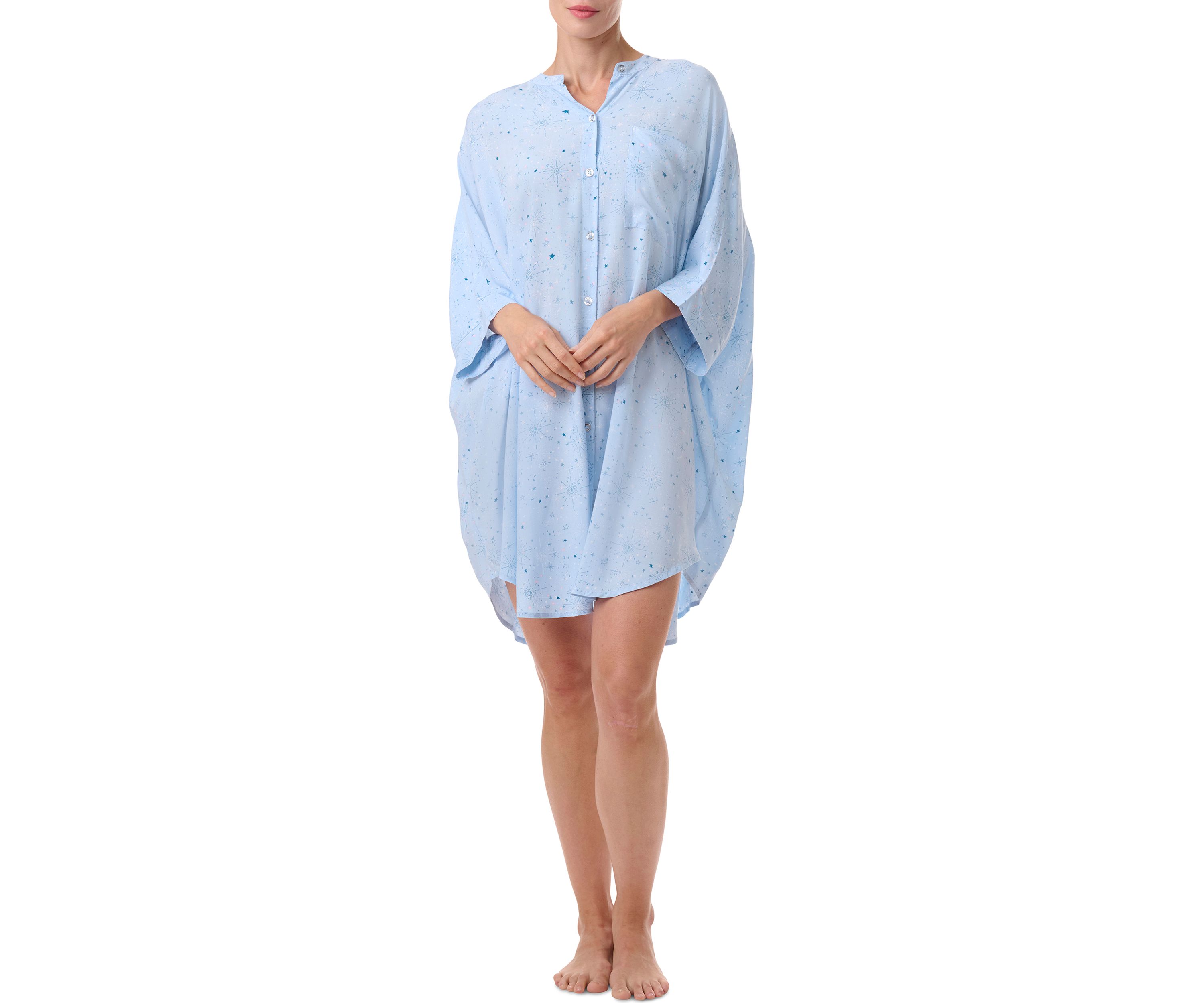 Plus Size Printed Sleepshirt 