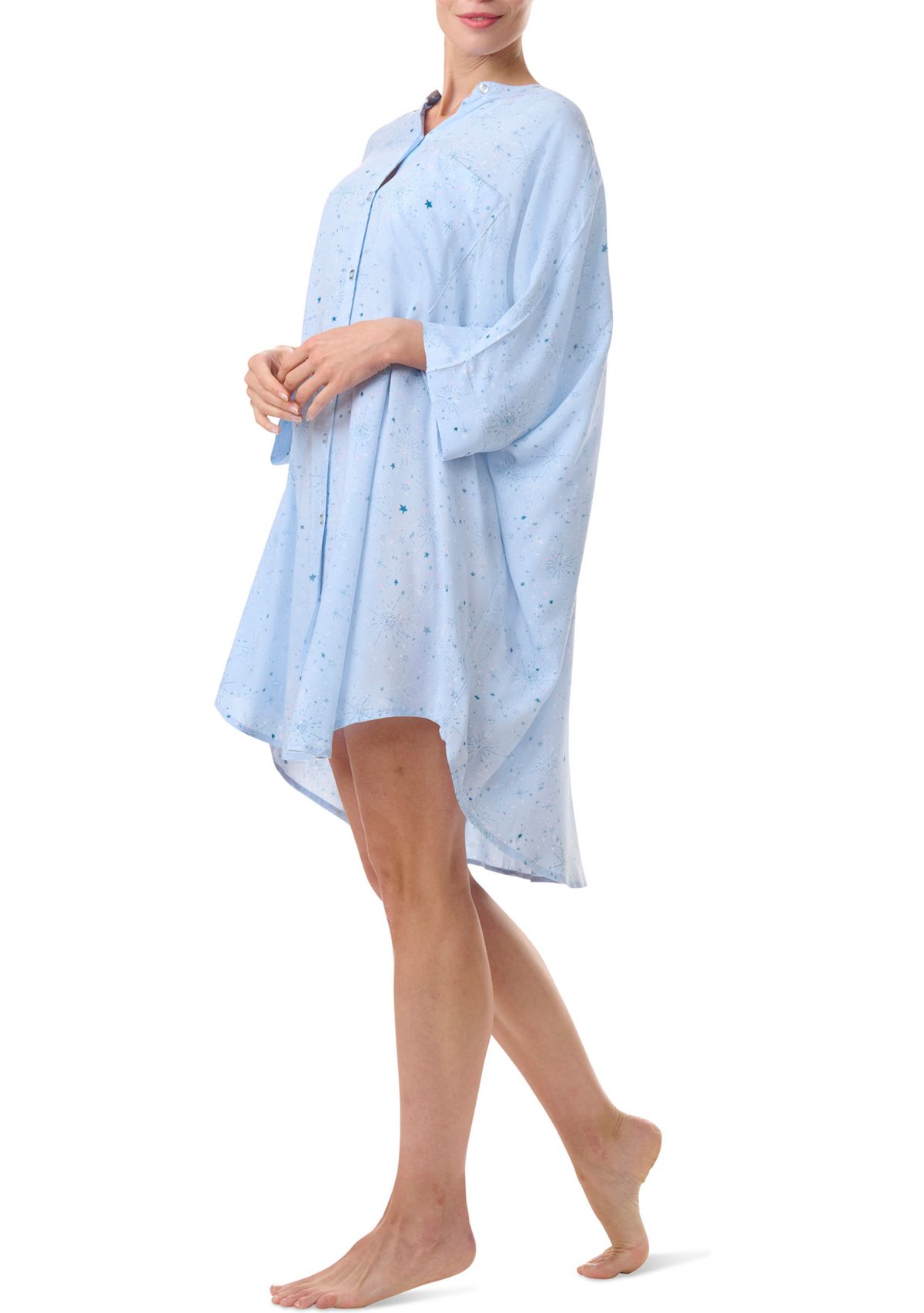 Plus Size Printed Sleepshirt 