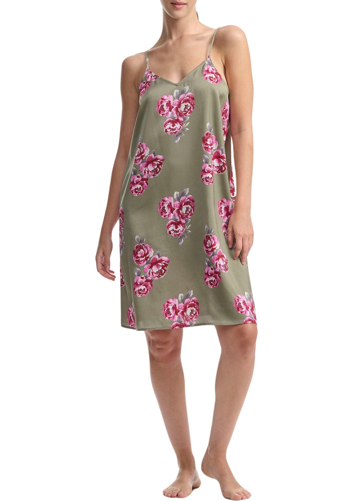 Satin Sleeveless Chemise 