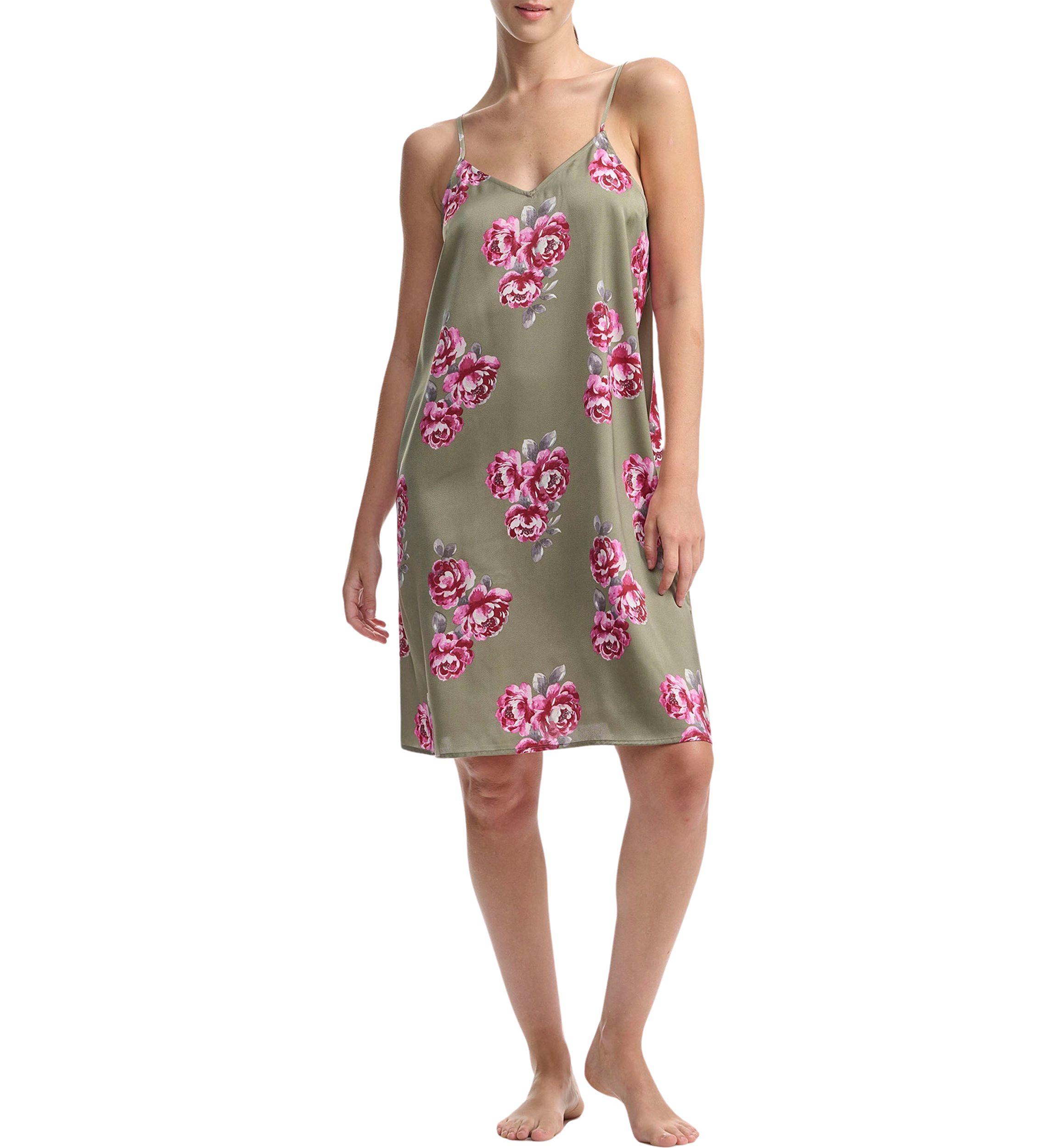 Satin Sleeveless Chemise 