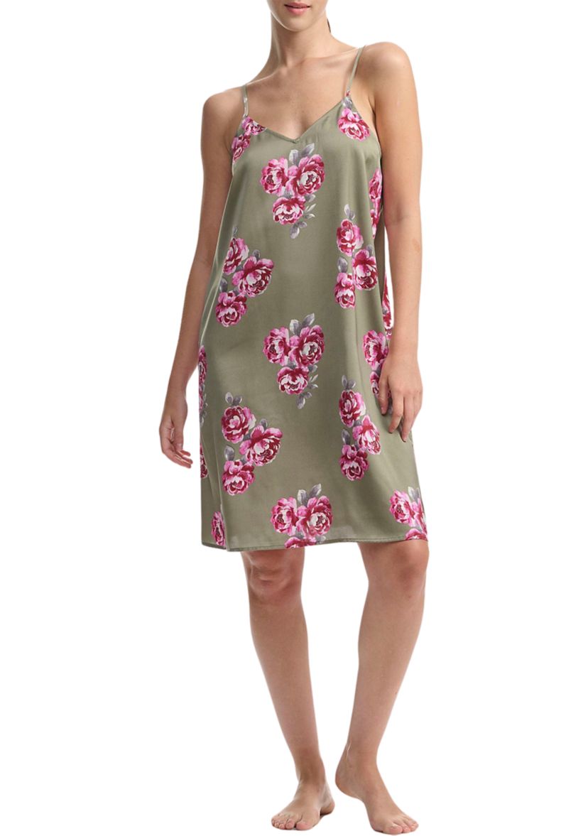 Satin Sleeveless Chemise 