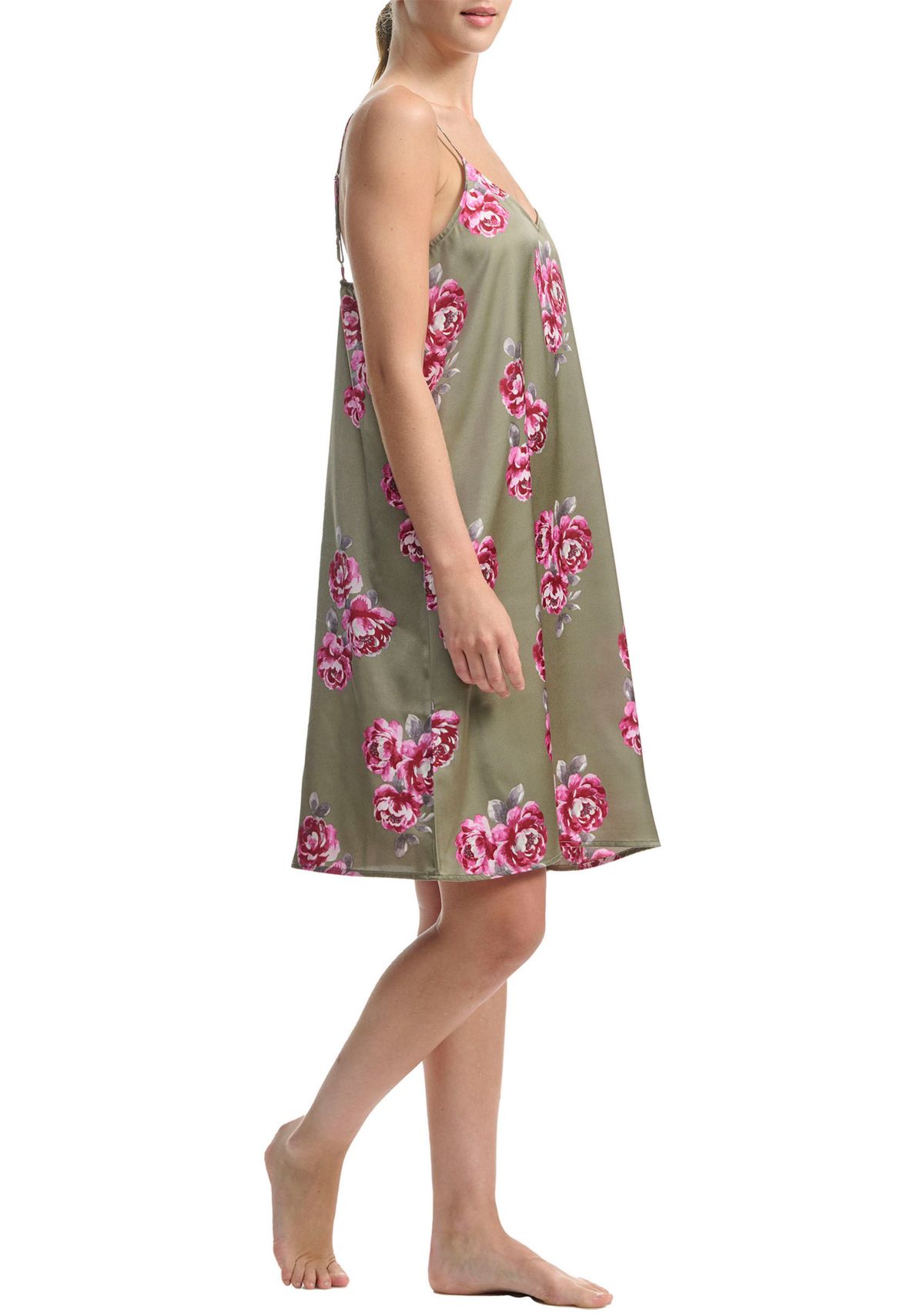 Satin Sleeveless Chemise 
