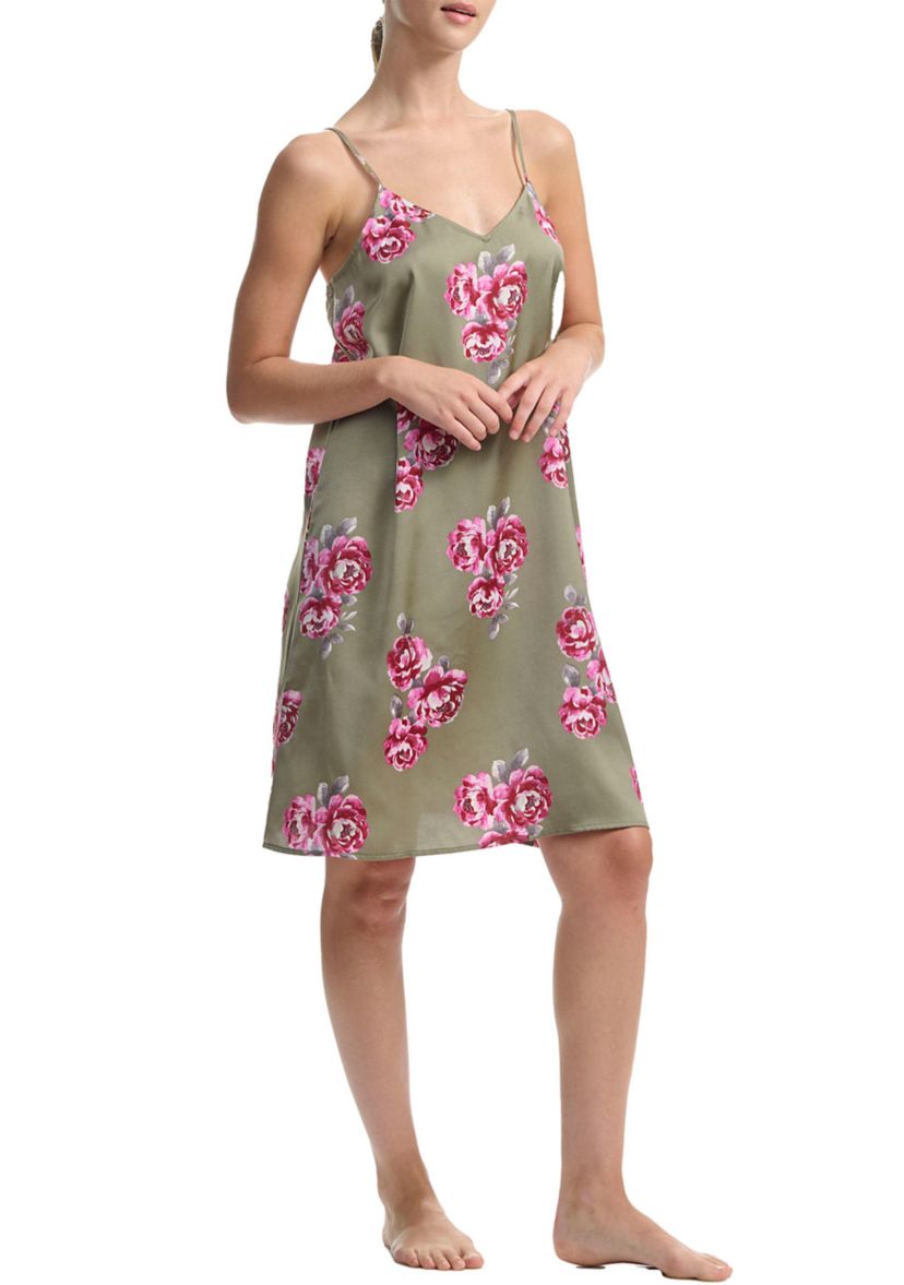 Satin Sleeveless Chemise 