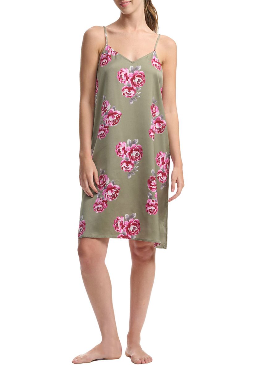 Satin Sleeveless Chemise 