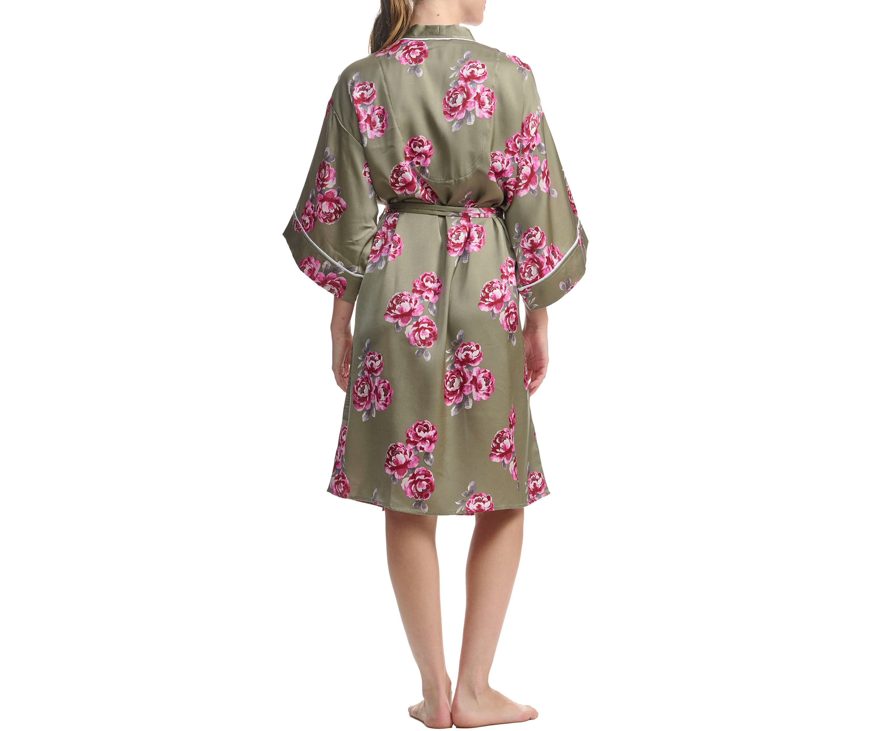 Satin Kimono Robe 