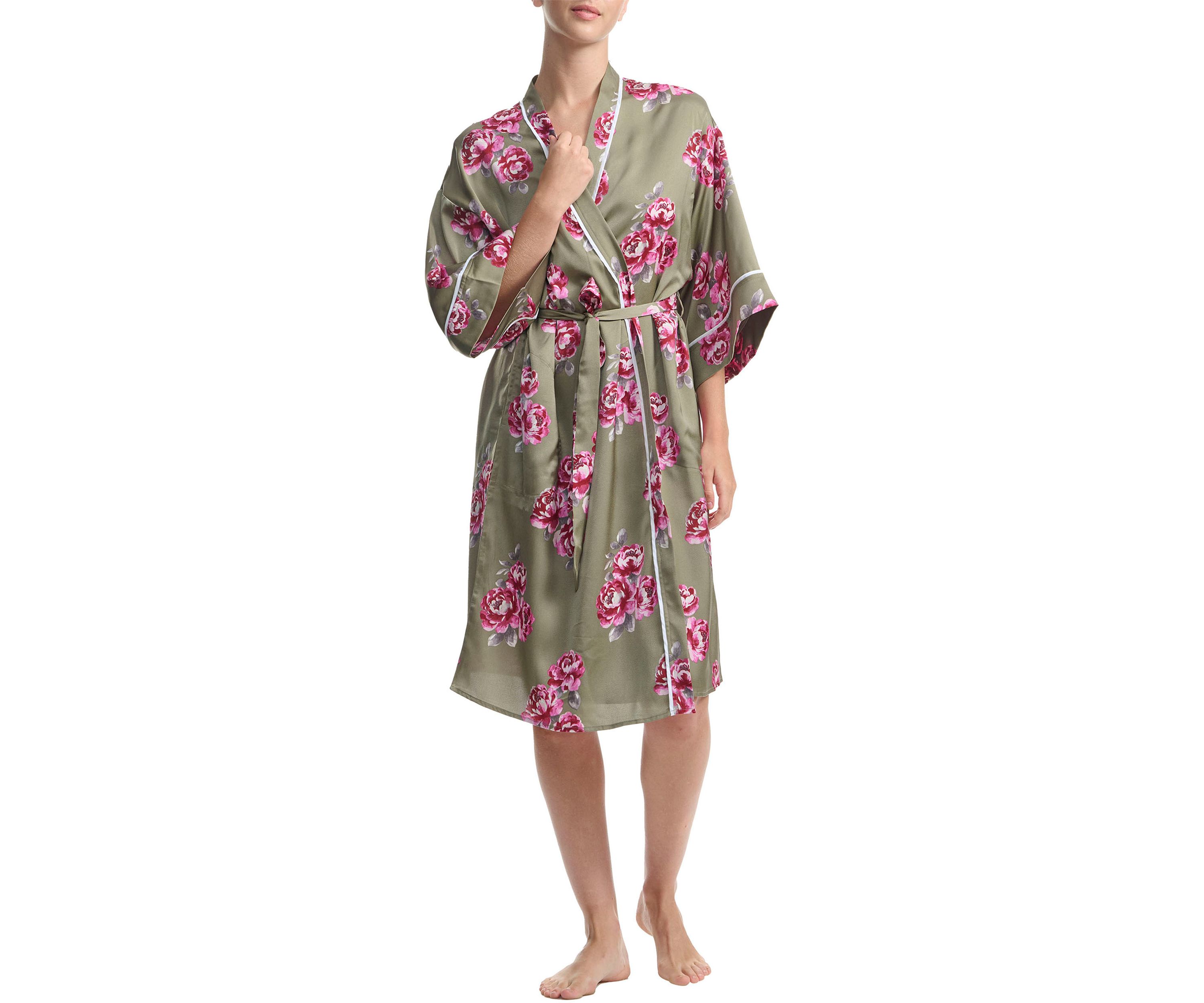 Satin Kimono Robe 