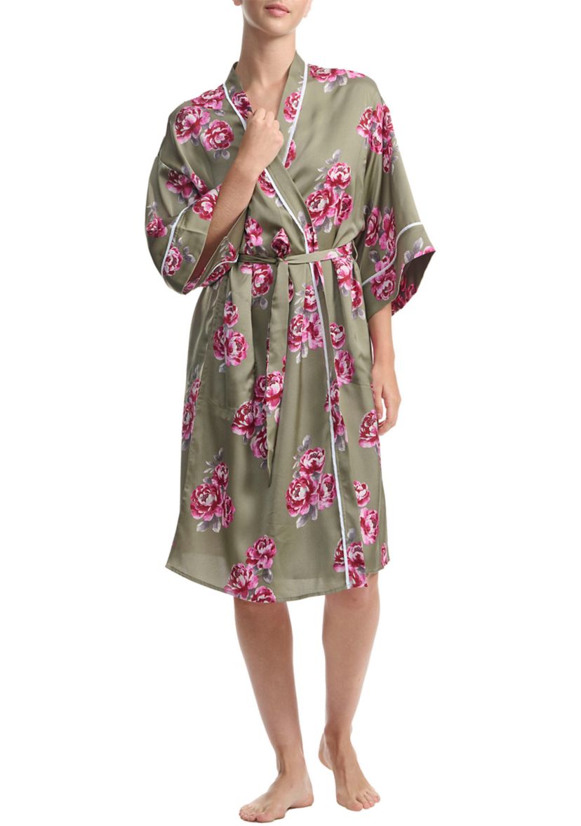 Satin Kimono Robe 