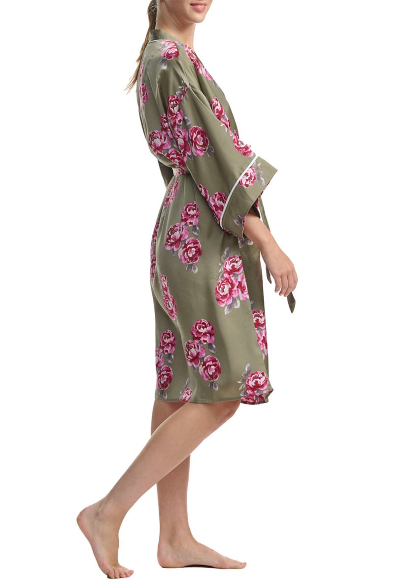 Satin Kimono Robe 