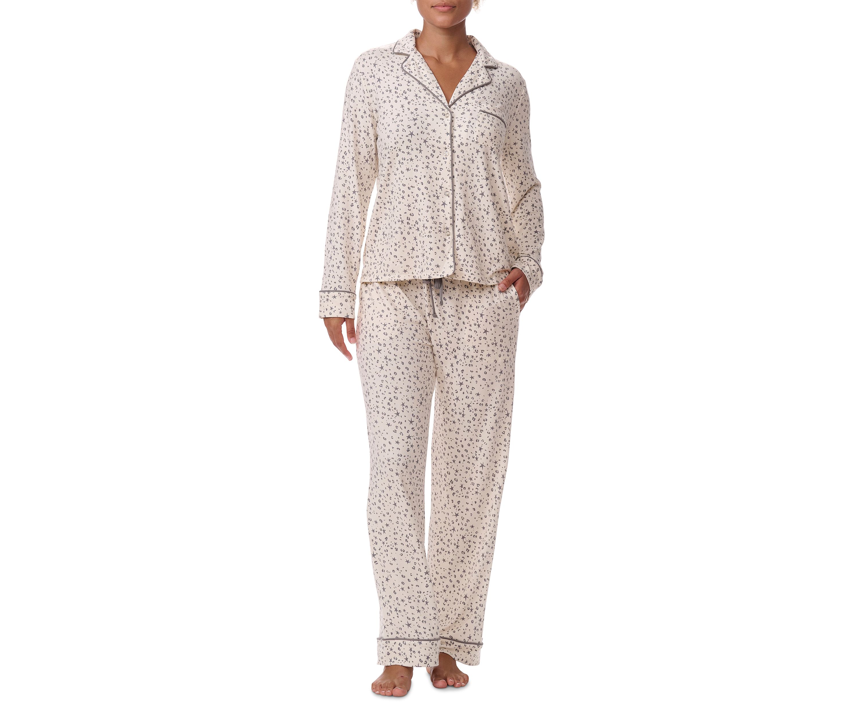 Splendid Long Sleeve Notch Top & Long Pant Set