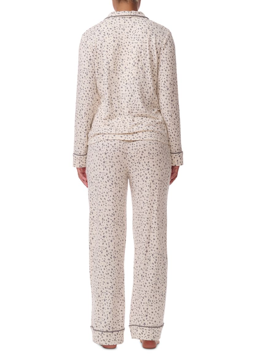 Splendid Long Sleeve Notch Top & Long Pant Set