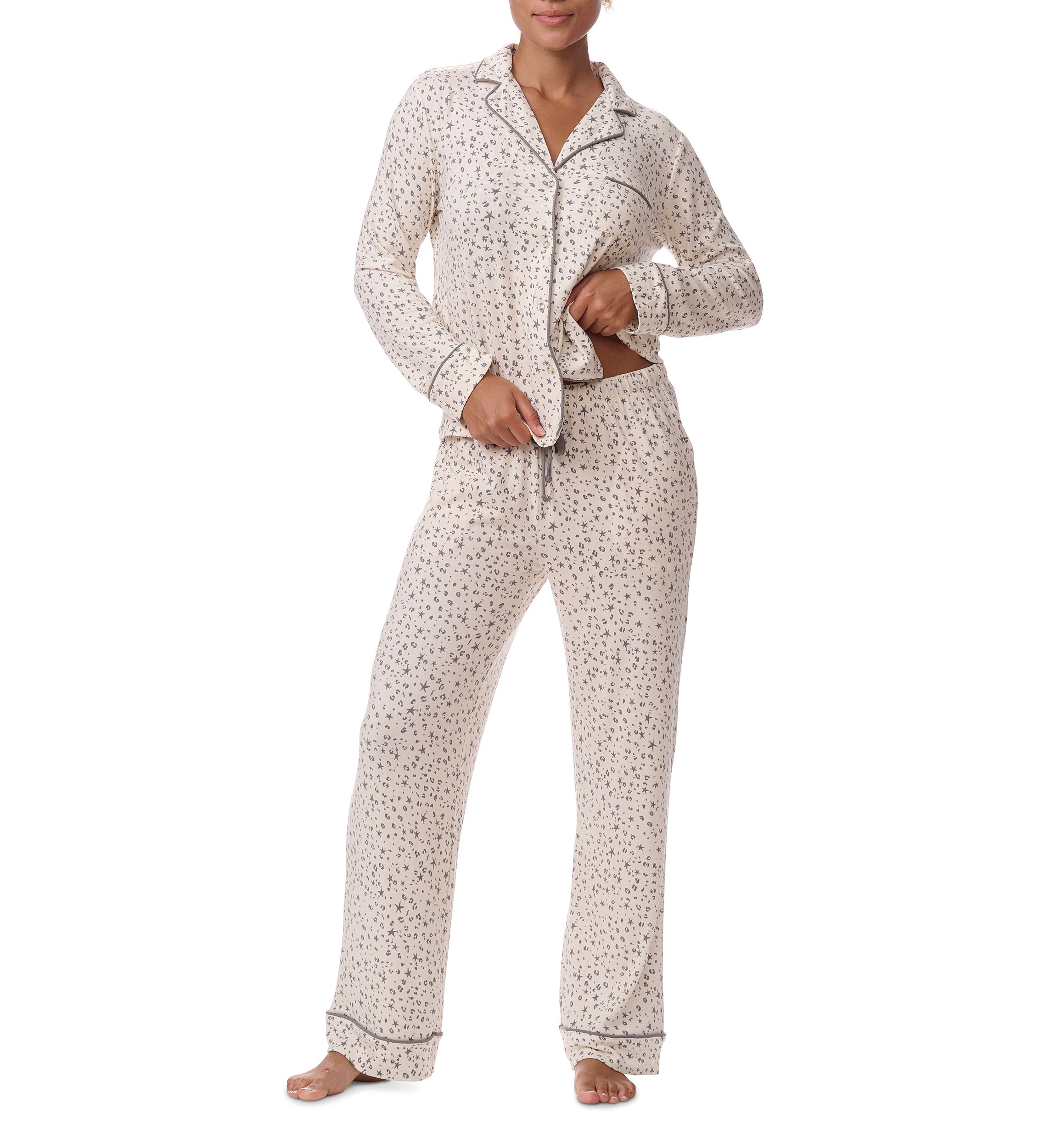 Splendid Long Sleeve Notch Top & Long Pant Set