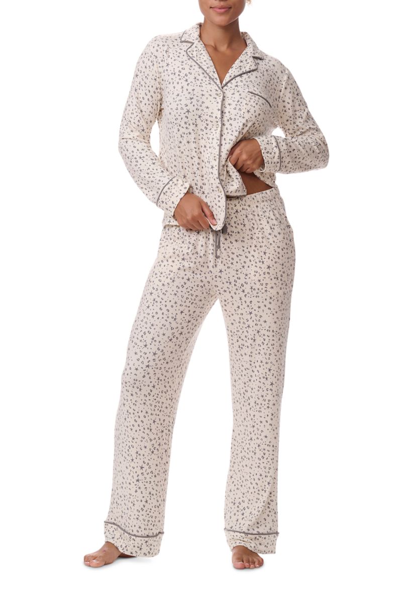 Splendid Long Sleeve Notch Top & Long Pant Set
