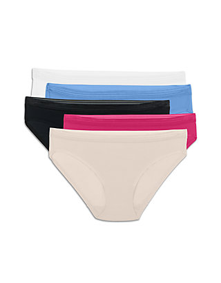 JESSICA SIMPSON Panties Briefs 2 pack 1X 2X Plus Hipster Blue Pink Full Figure