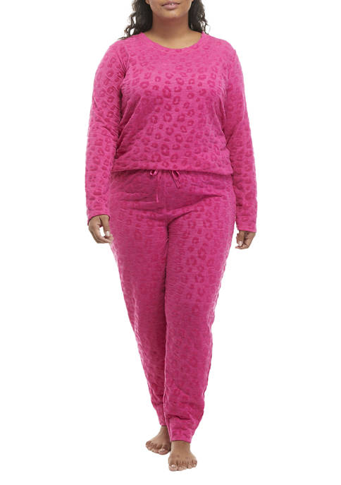 Crown & Ivy™ Plus Size Butter Knit Flocked