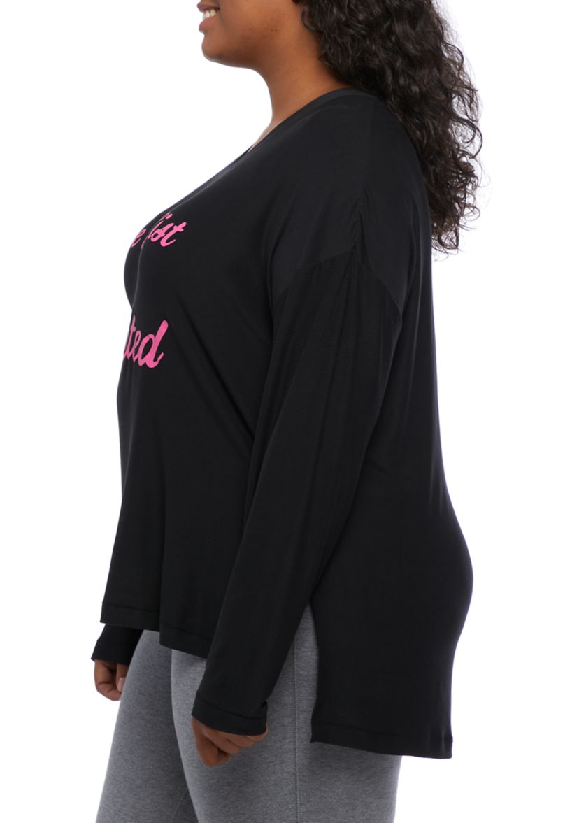 Plus Size Drop Shoulder Graphic T-Shirt 