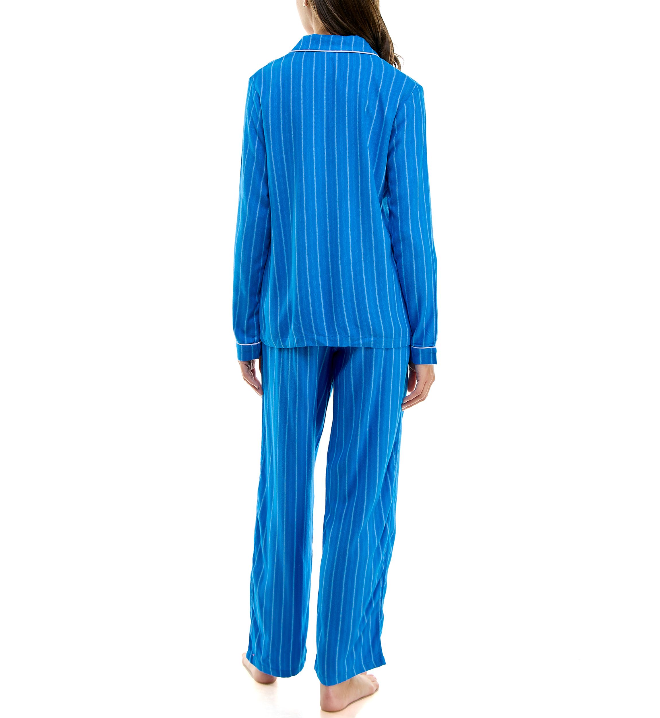 Womens Long Sleeve Flannel Pajama Set