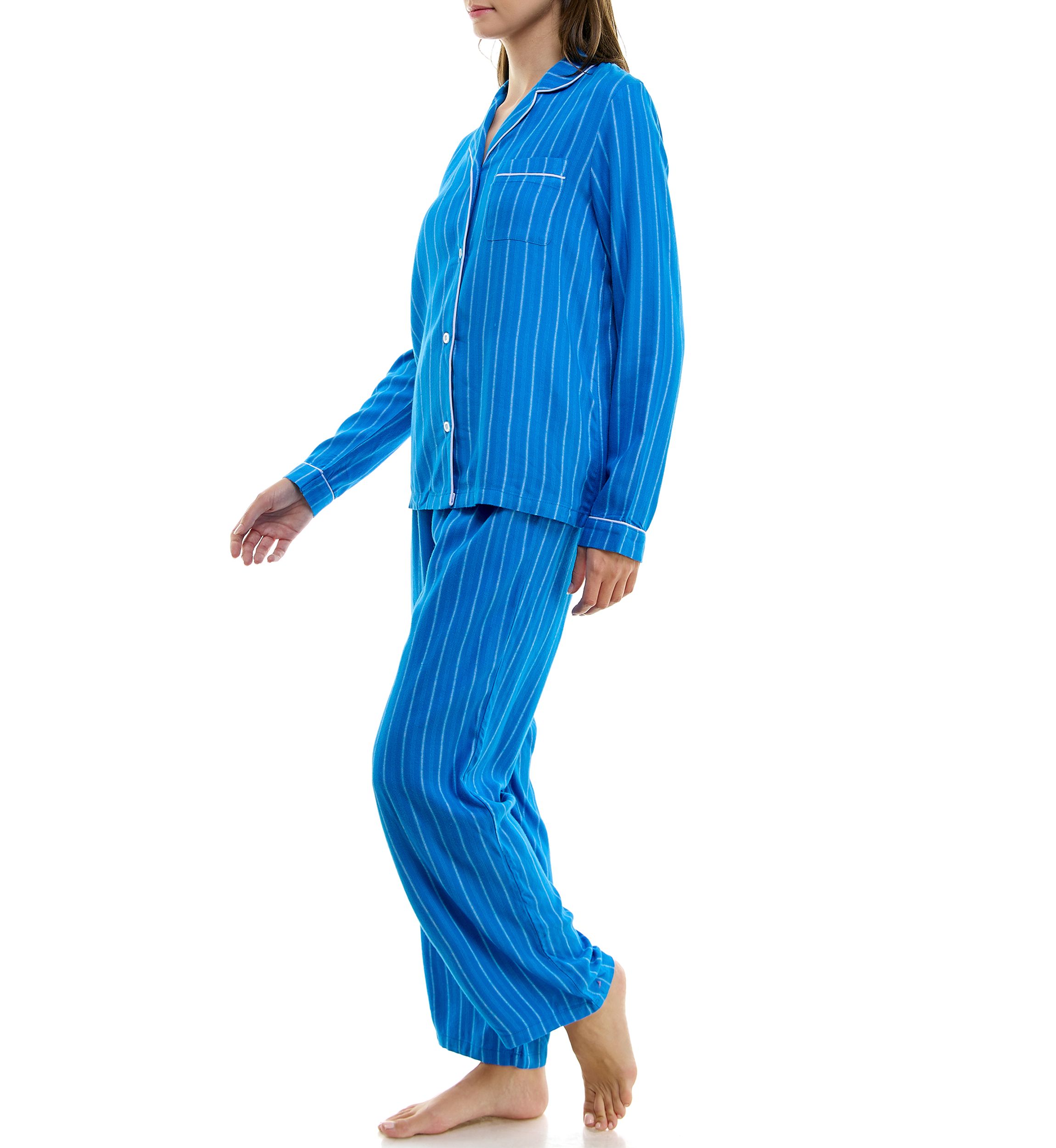 Womens Long Sleeve Flannel Pajama Set