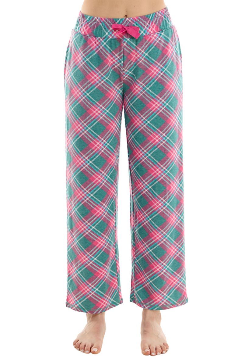 Womens Butter Knit Wide Leg Pajama Pants