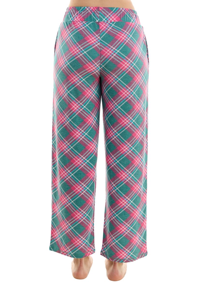 Womens Butter Knit Wide Leg Pajama Pants