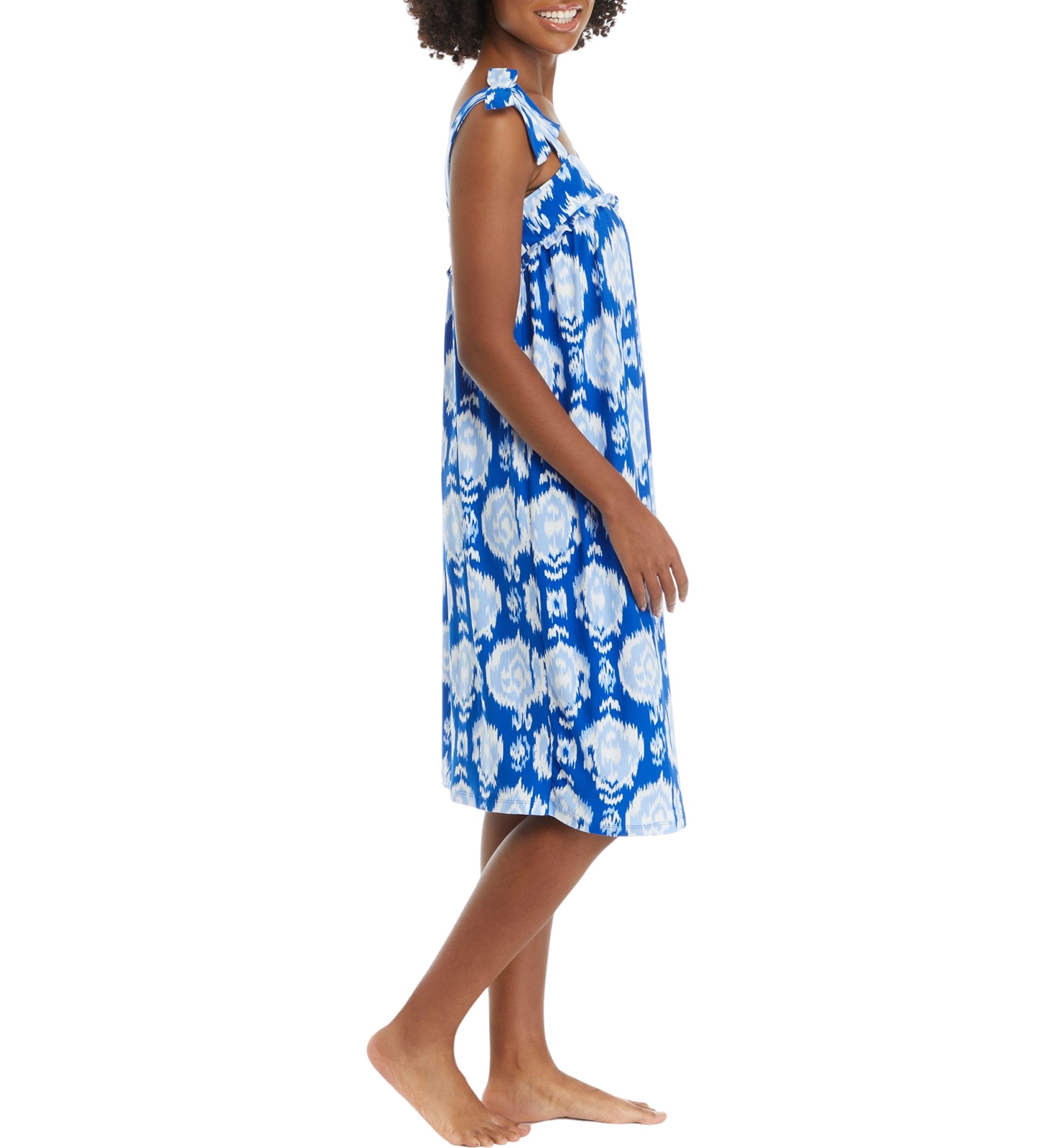 Tie Sleeve Ruffle Sleep Dress