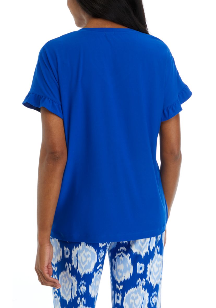 Womens Yummy V-Neck Top